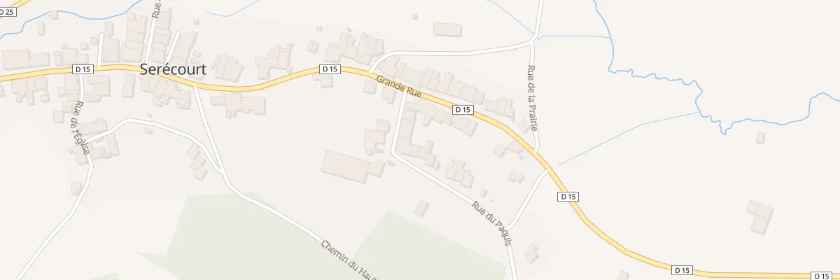 Plan du 5 Rue du Paquis à Serécourt