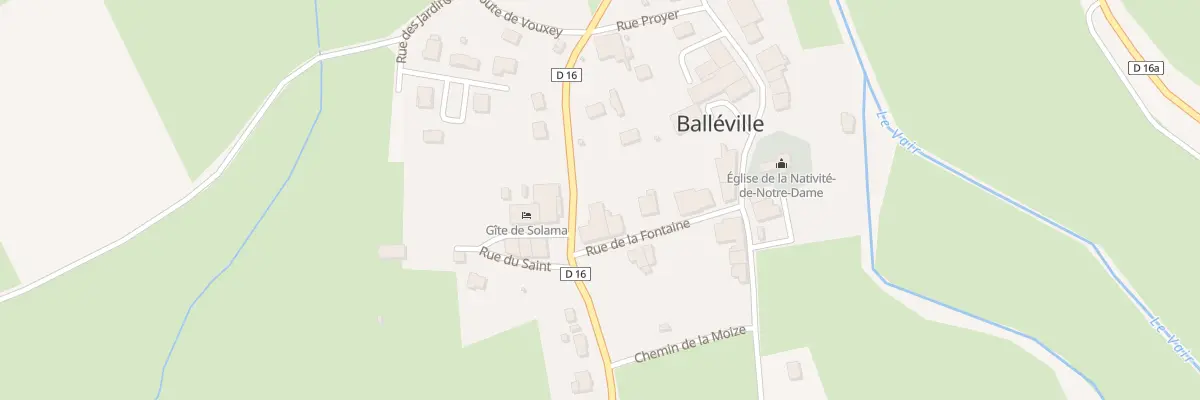 Plan du 1 Rue de la Fontaine à Balléville