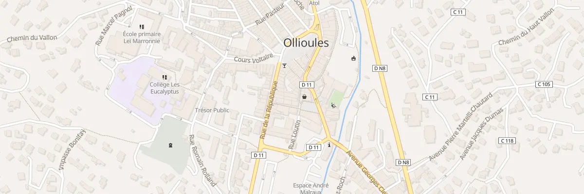 Plan du 6 Rue Ernest Renan à Ollioules