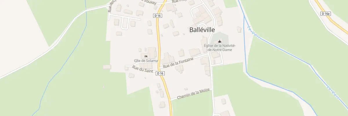 Plan du 3 Rue de la Fontaine à Balléville