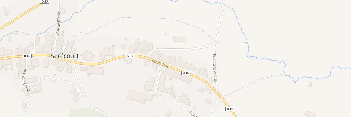Plan du 63 Rue Grande Rue à Serécourt