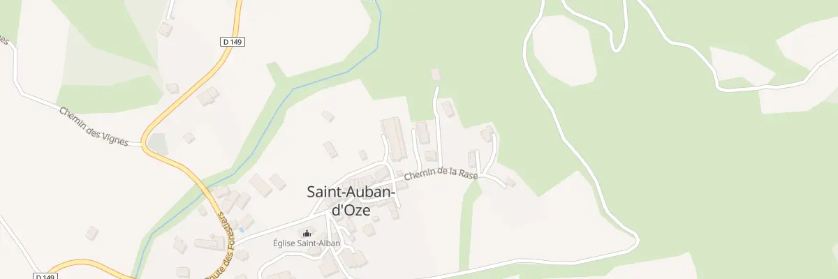 Plan du 33 Che de la Rase à Saint-Auban-d’Oze