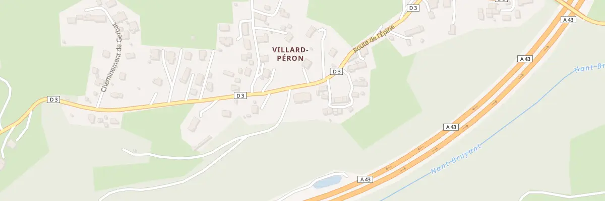 Plan du 3381 Rte de l’Épine à La Motte-Servolex