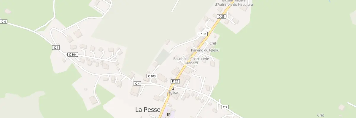 Plan du 5 Rue de la fruitière à La Pesse