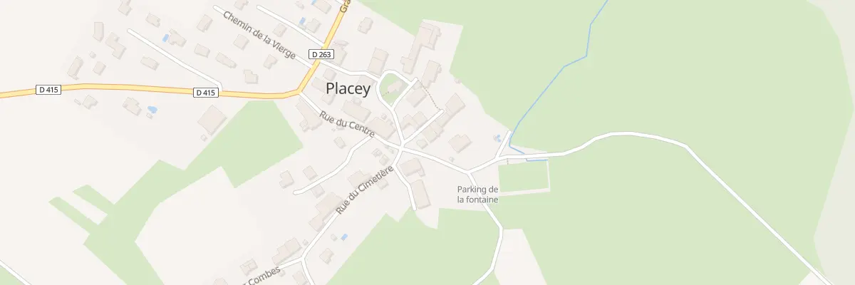 Plan du 1 Rue de la Fontaine à Placey