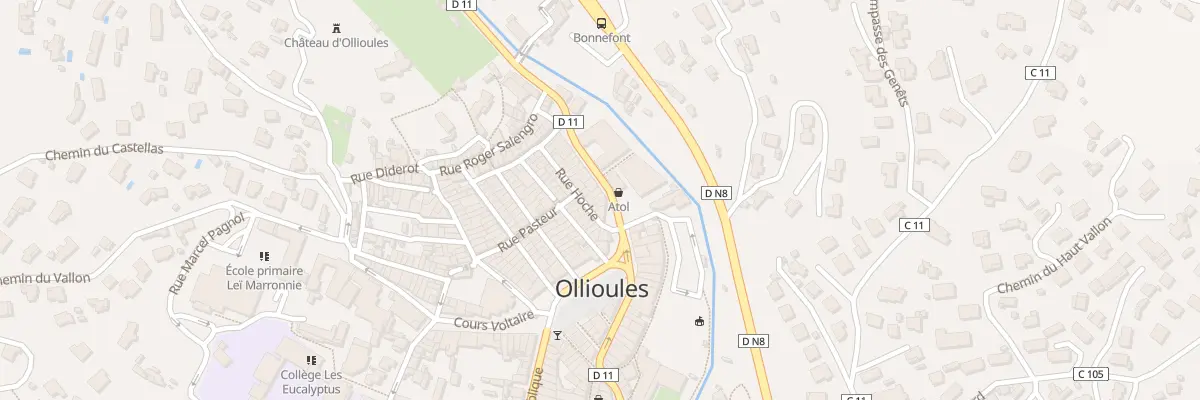 Plan du 6 Rue Hoche à Ollioules