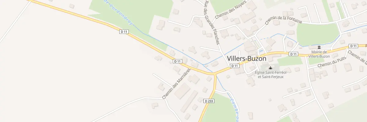Plan du 4 Rte de Corcondray à Villers-Buzon