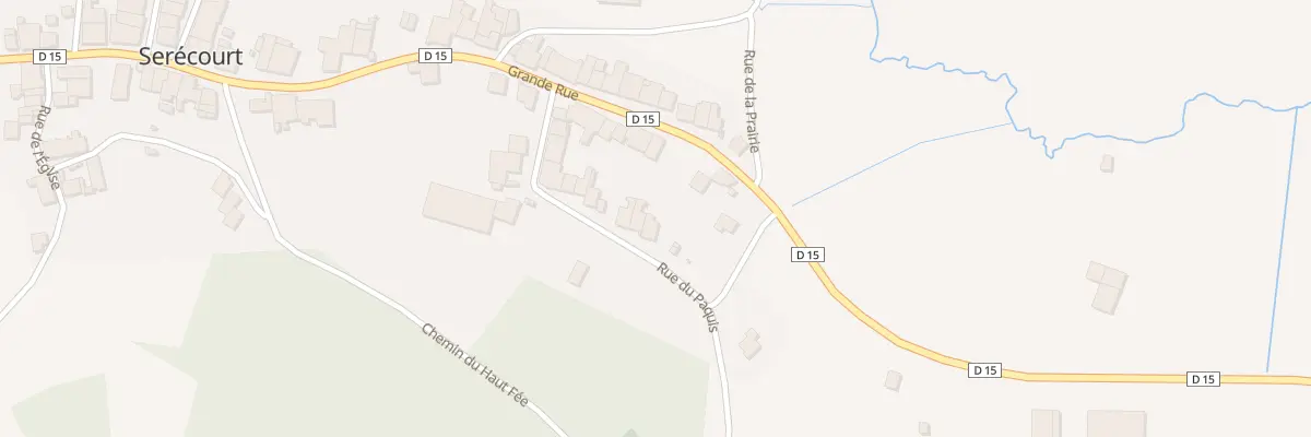 Plan du 13 Rue du Paquis à Serécourt