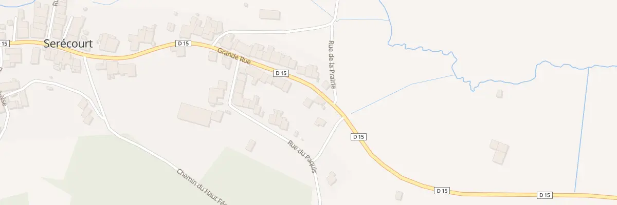 Plan du 72 Rue Grande Rue à Serécourt