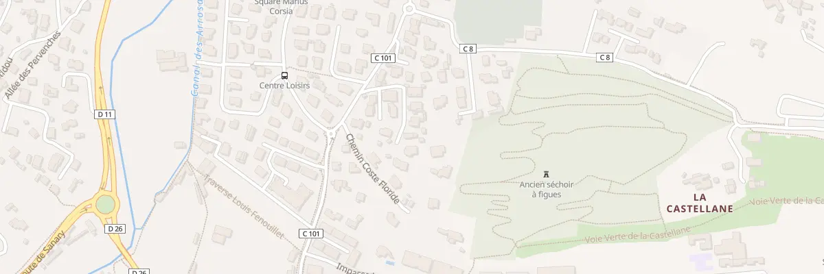 Plan du 177 Che Saint-Pierre à Ollioules