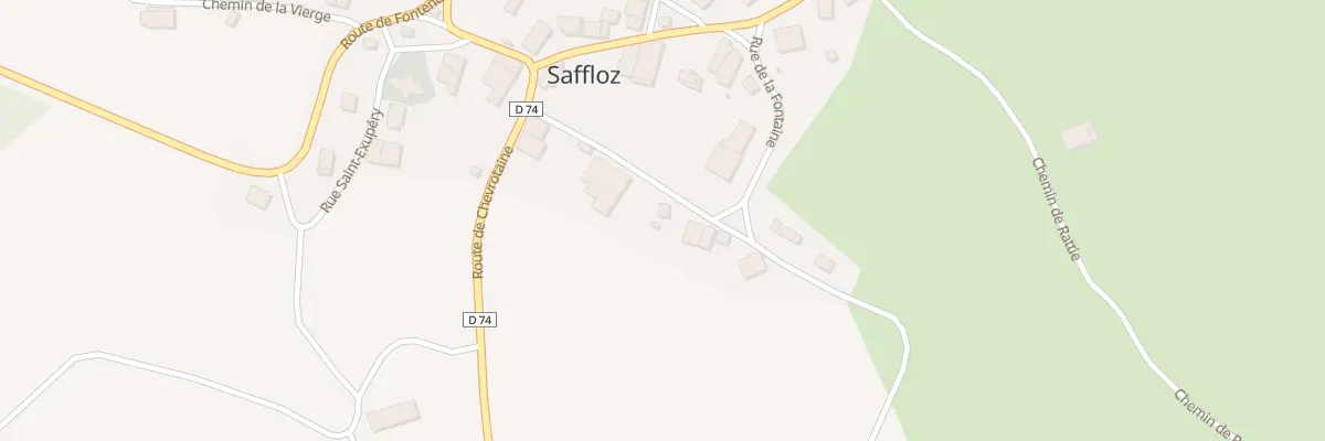 Plan du 62 Rue de la Fontaine à Saffloz