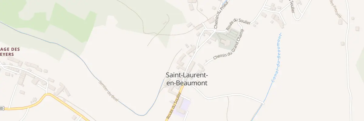 Plan du 5026 Saint Laurent à Saint-Laurent-en-Beaumont