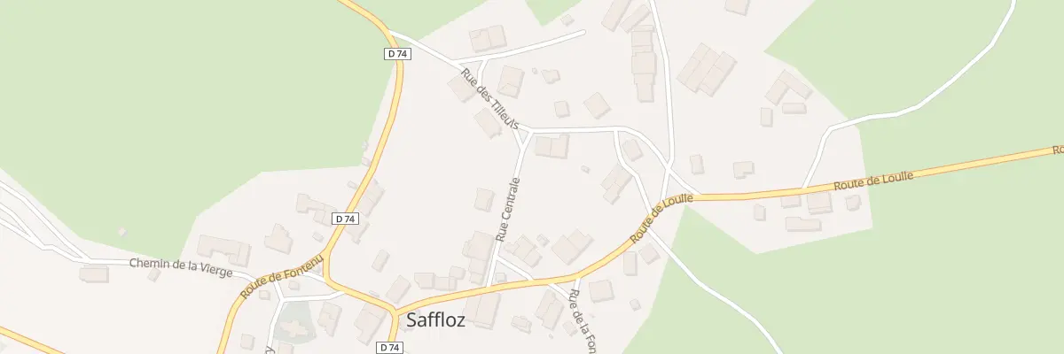 Plan du 56 Rue Centrale à Saffloz