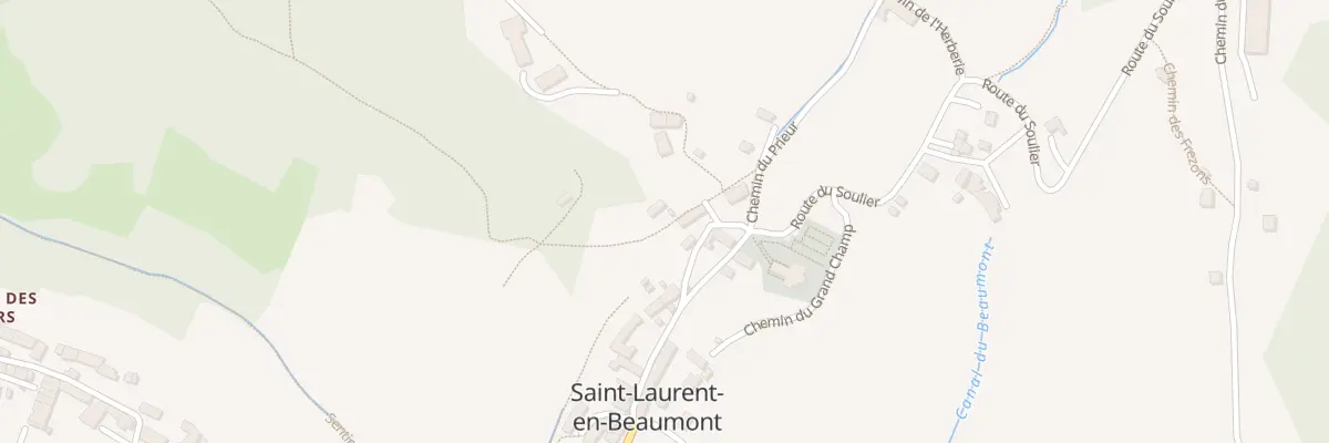 Plan du 78 Che du Poyet à Saint-Laurent-en-Beaumont
