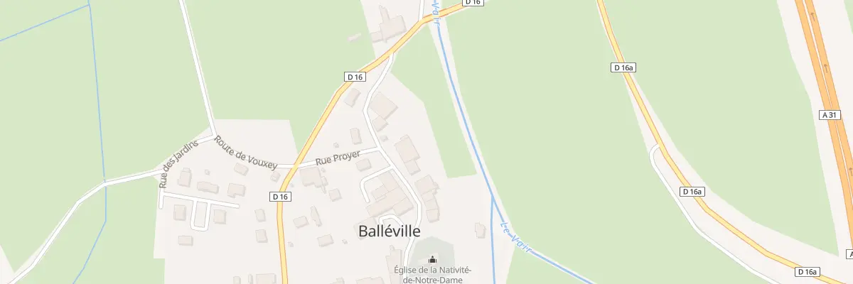 Plan du 7 Rue de l’Eglise à Balléville