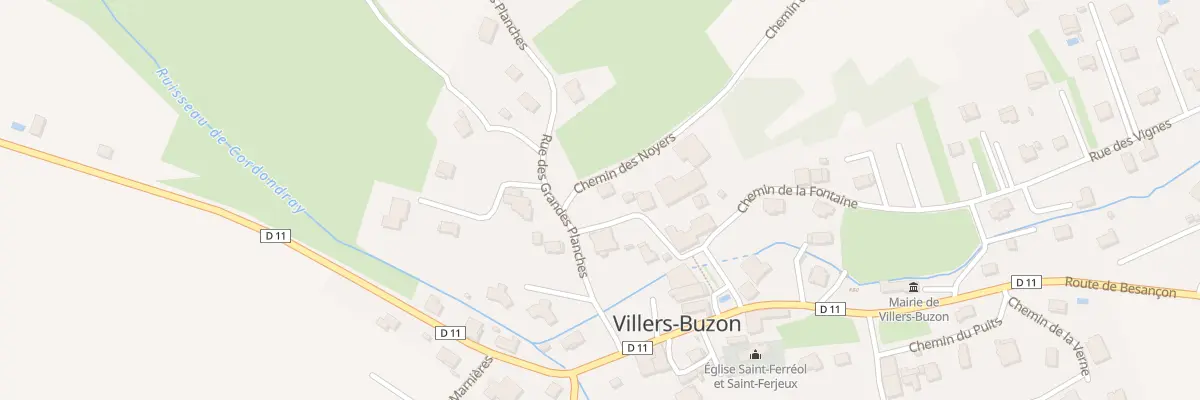 Plan du 2 Che des Noyers à Villers-Buzon
