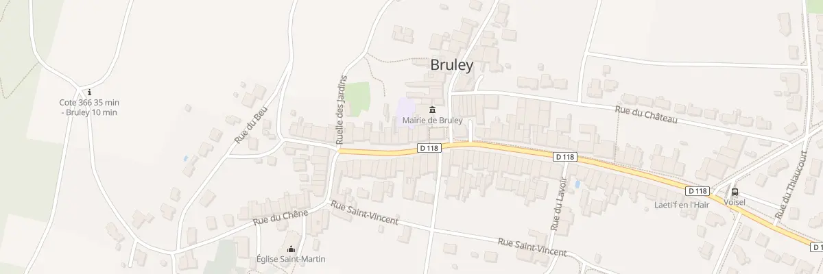 Plan du 393 Rue de la République à Bruley