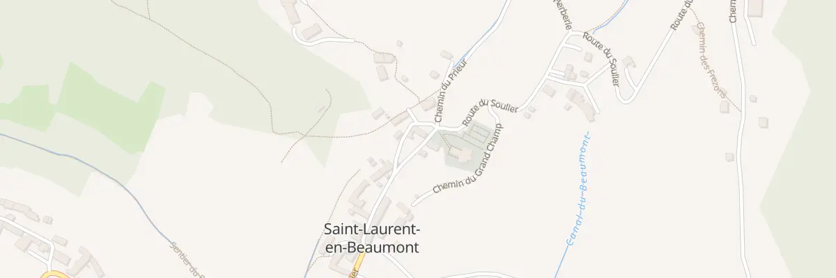 Plan du 1437 Rte du Soulier à Saint-Laurent-en-Beaumont
