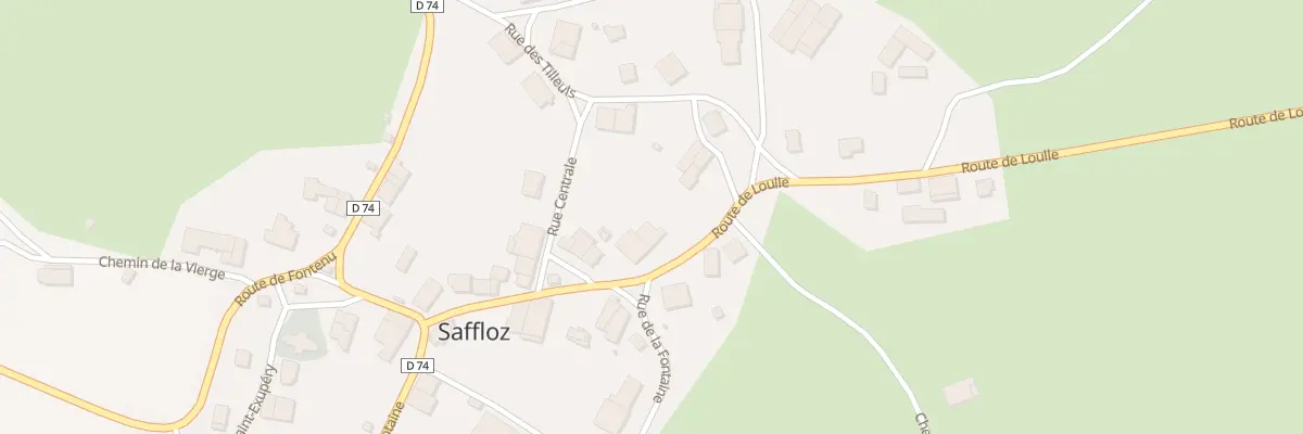 Plan du 21 Rte de Loulle à Saffloz