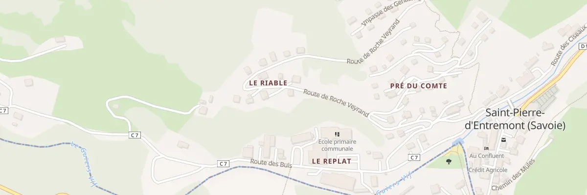 Plan du 5424F Le Riable à Saint-Pierre-d’Entremont