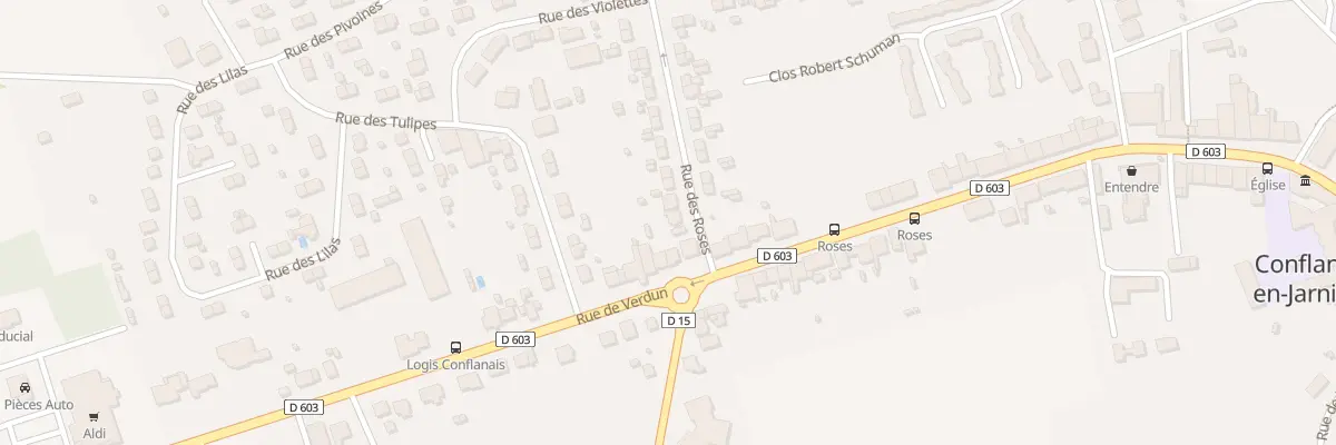 Plan du 1 Rue des Roses à Conflans-en-Jarnisy