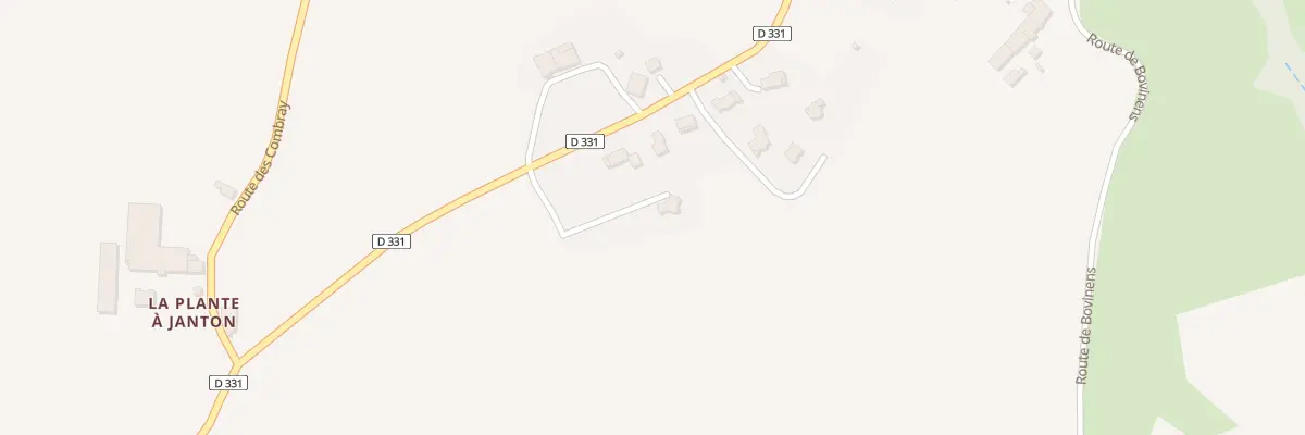 Plan du 1524 Rte de Chêne-En-Semine à Usinens