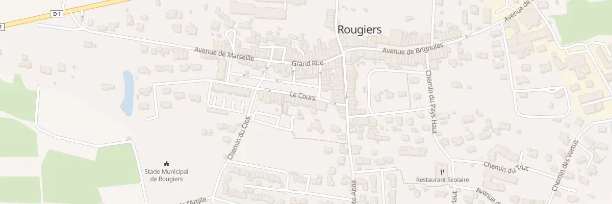 Plan du 4 Vc Le Cours à Rougiers