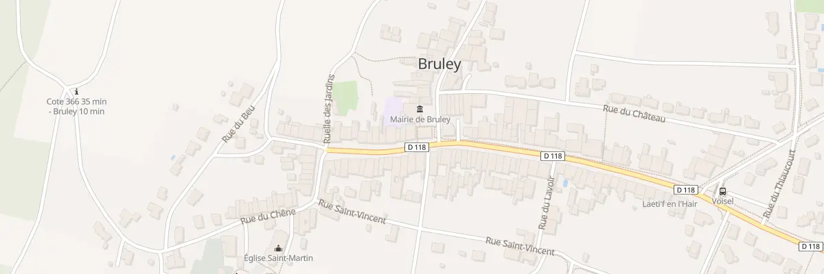 Plan du 381 Rue de la République à Bruley