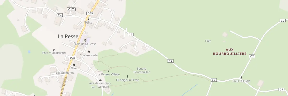 Plan du 16 Rte de la Borne au Lion à La Pesse