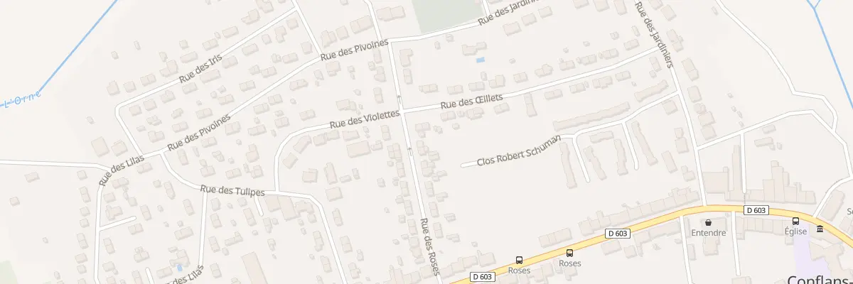 Plan du 20 Rue des Roses à Conflans-en-Jarnisy