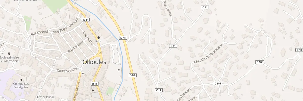 Plan du 275 Che de la Poussaraque à Ollioules