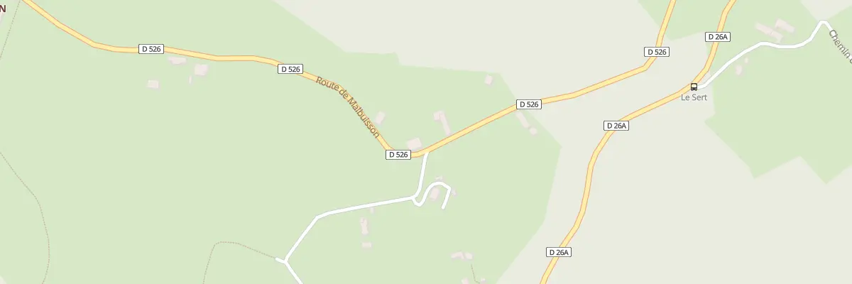 Plan du 3435 Rte de Malbuisson à Saint-Laurent-en-Beaumont