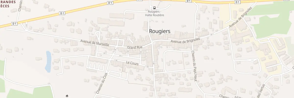 Plan du 5 Gr Grande Rue à Rougiers