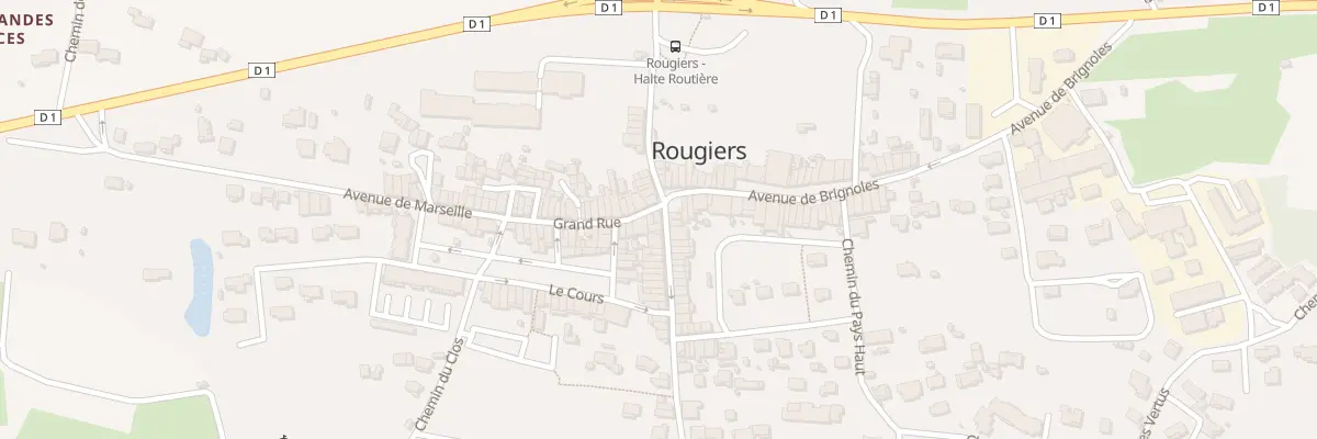 Plan du 1 Grande Rue à Rougiers