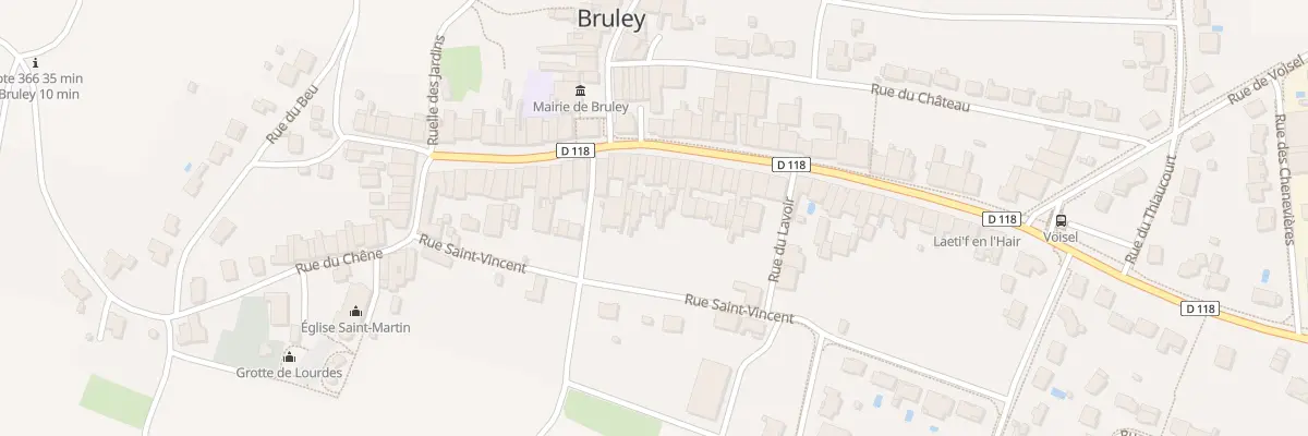 Plan du 308 Rue de la République à Bruley