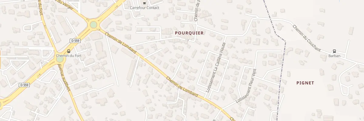 Plan du 281 Che de Lombard à Six-Fours-les-Plages