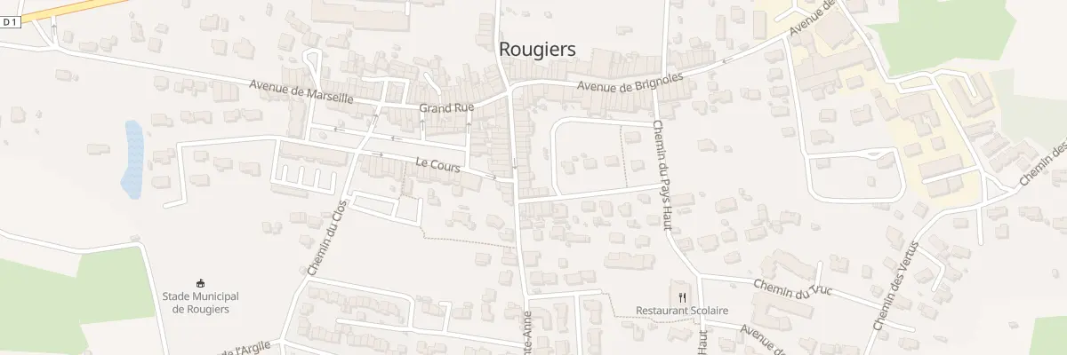 Plan du 23 Rue Sainte Anne à Rougiers