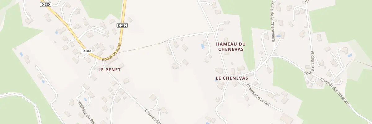 Plan du 203 Che des Sarrasinieres à Saint-Mury-Monteymond