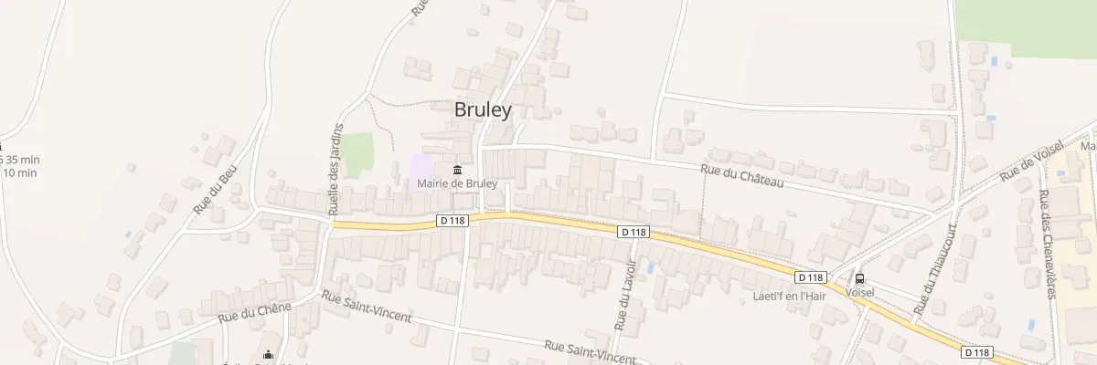 Plan du 293 Rue de la République à Bruley