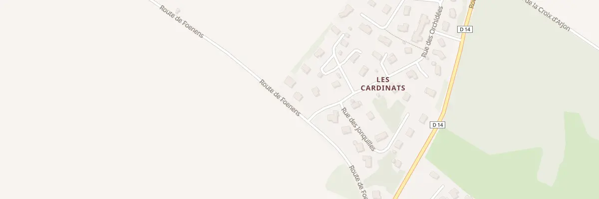 Plan du 1 Rue des Orchidées à Chêne-en-Semine