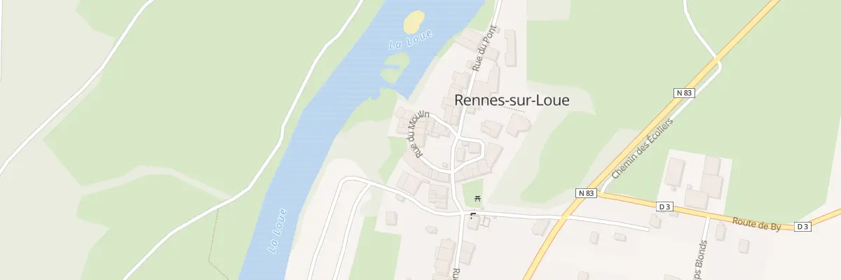 Plan du 1 Rue du Pont à Rennes-sur-Loue