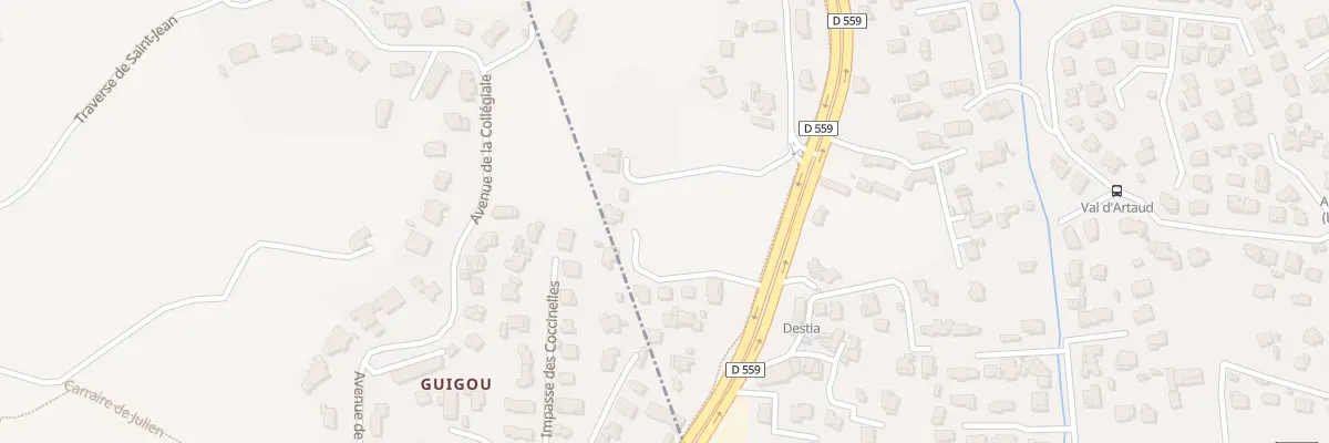Plan du 2 Rte Anc Combattants Indochine à La Seyne-sur-Mer
