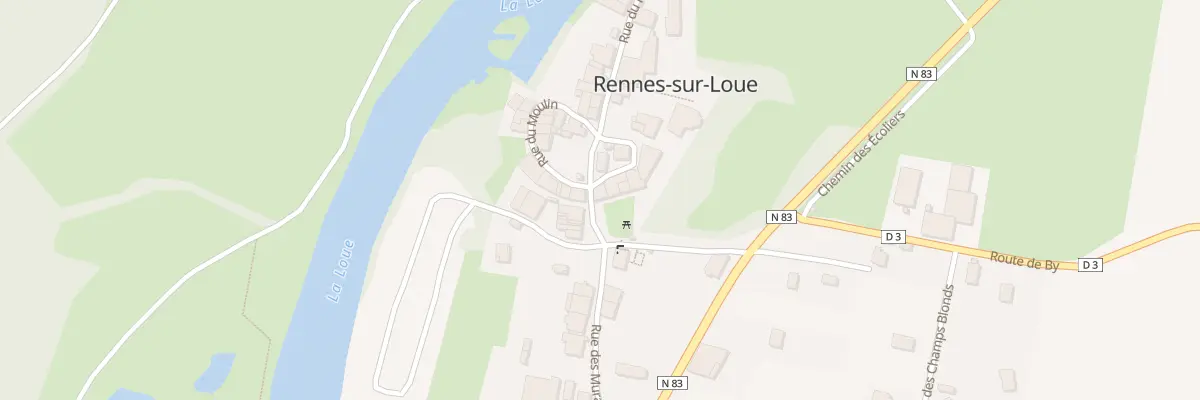 Plan du 2 Rue du Four à Rennes-sur-Loue