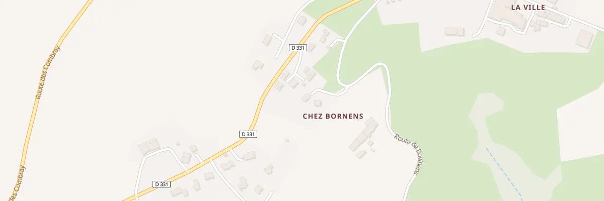Plan du 240 Rte de Bovinens à Usinens