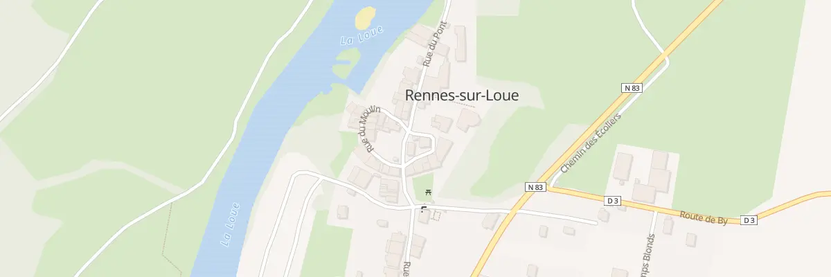 Plan du 5004 Au Village à Rennes-sur-Loue