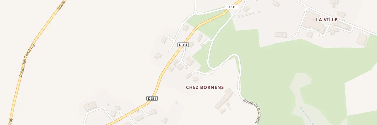 Plan du 1914 Rte de Chêne-En-Semine à Usinens