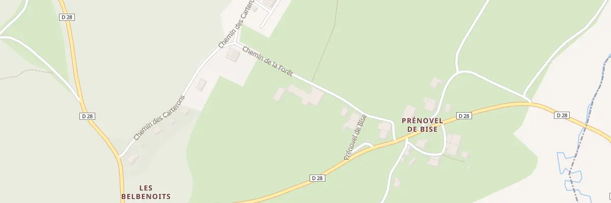 Plan du 15 Qua Prenovel de Bise à Nanchez