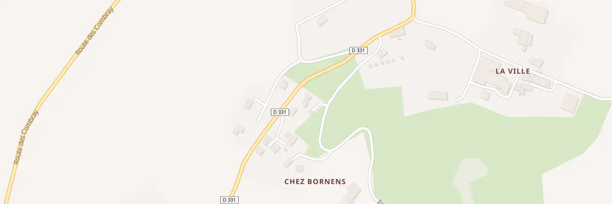 Plan du 200 Rte de Bovinens à Usinens