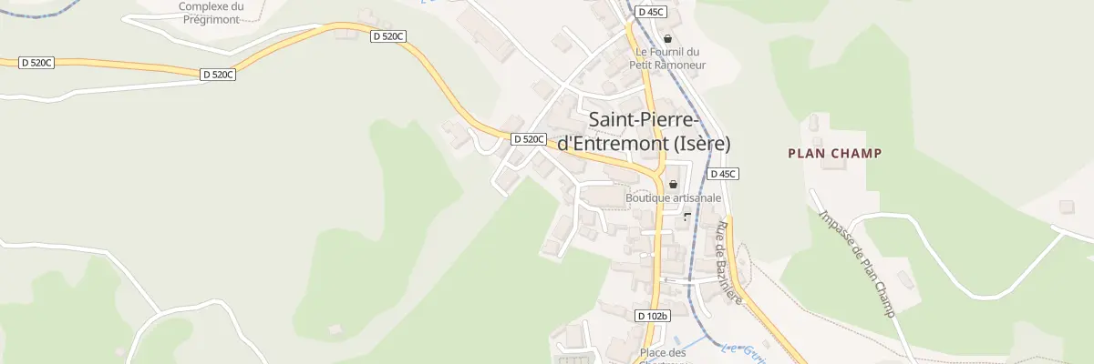 Plan du 9106 Le Bourg à Saint-Pierre-d’Entremont