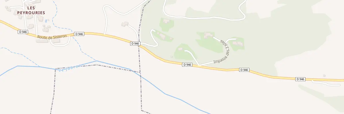 Plan du 5013 Les Rouines à Bevons
